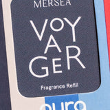 Mersea Voyager fragrance refill with pura branding on a colorful background