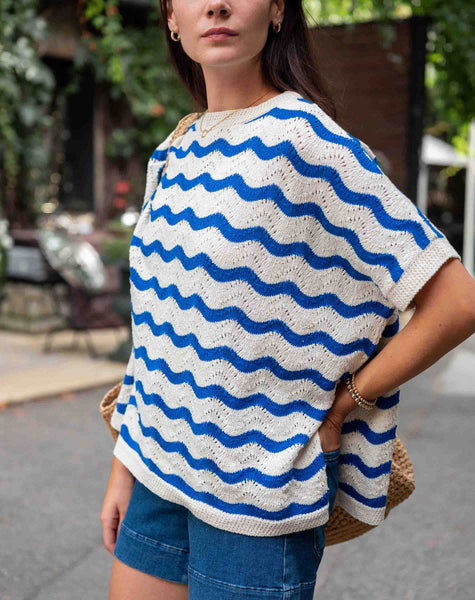 Waverly Sweater by MERSEA | Lightweight Short Sleeve Sweater