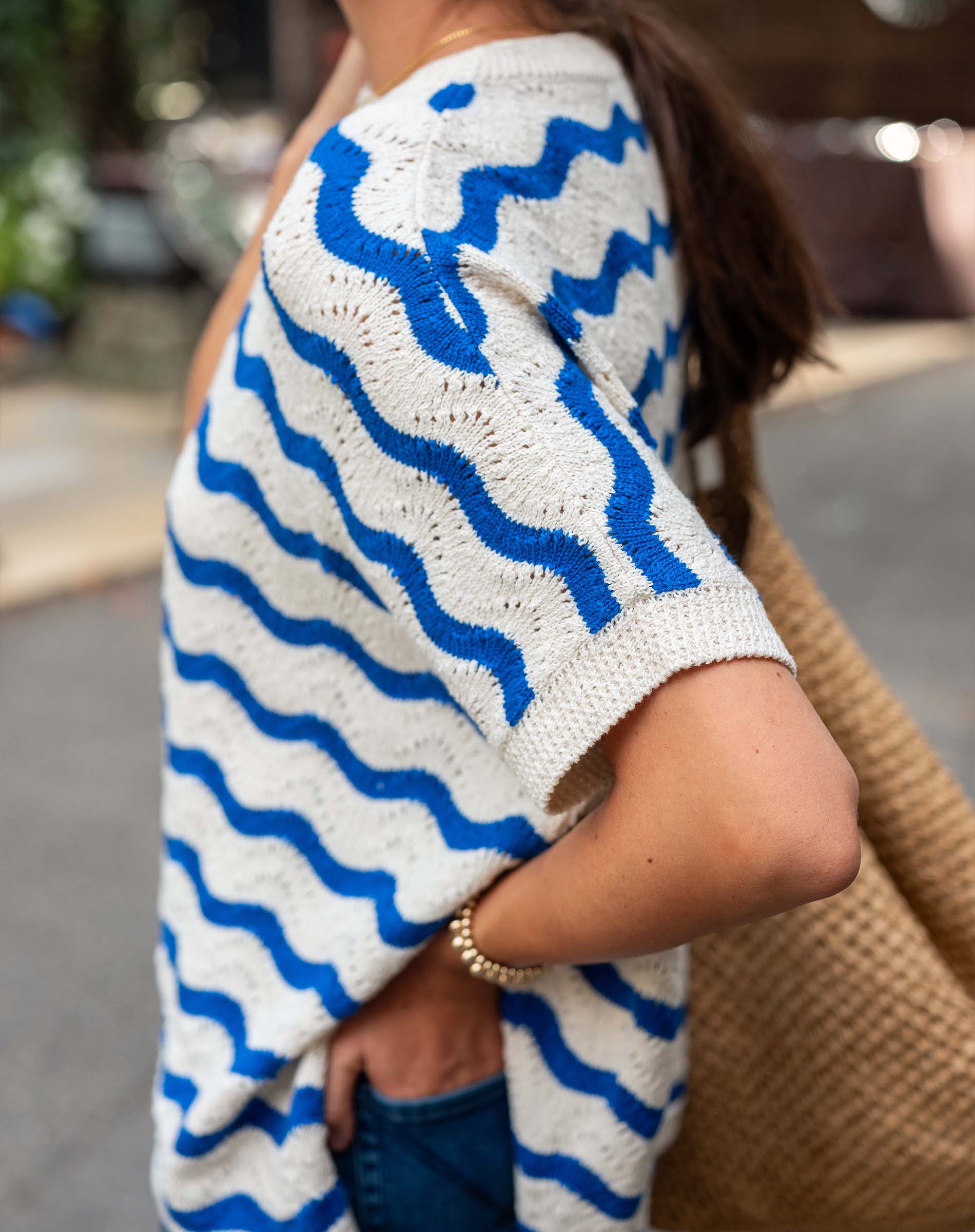 Waverly Sweater by MERSEA | Lightweight Short Sleeve Sweater
