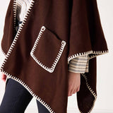 Women's Brown Fall Travel Wrap