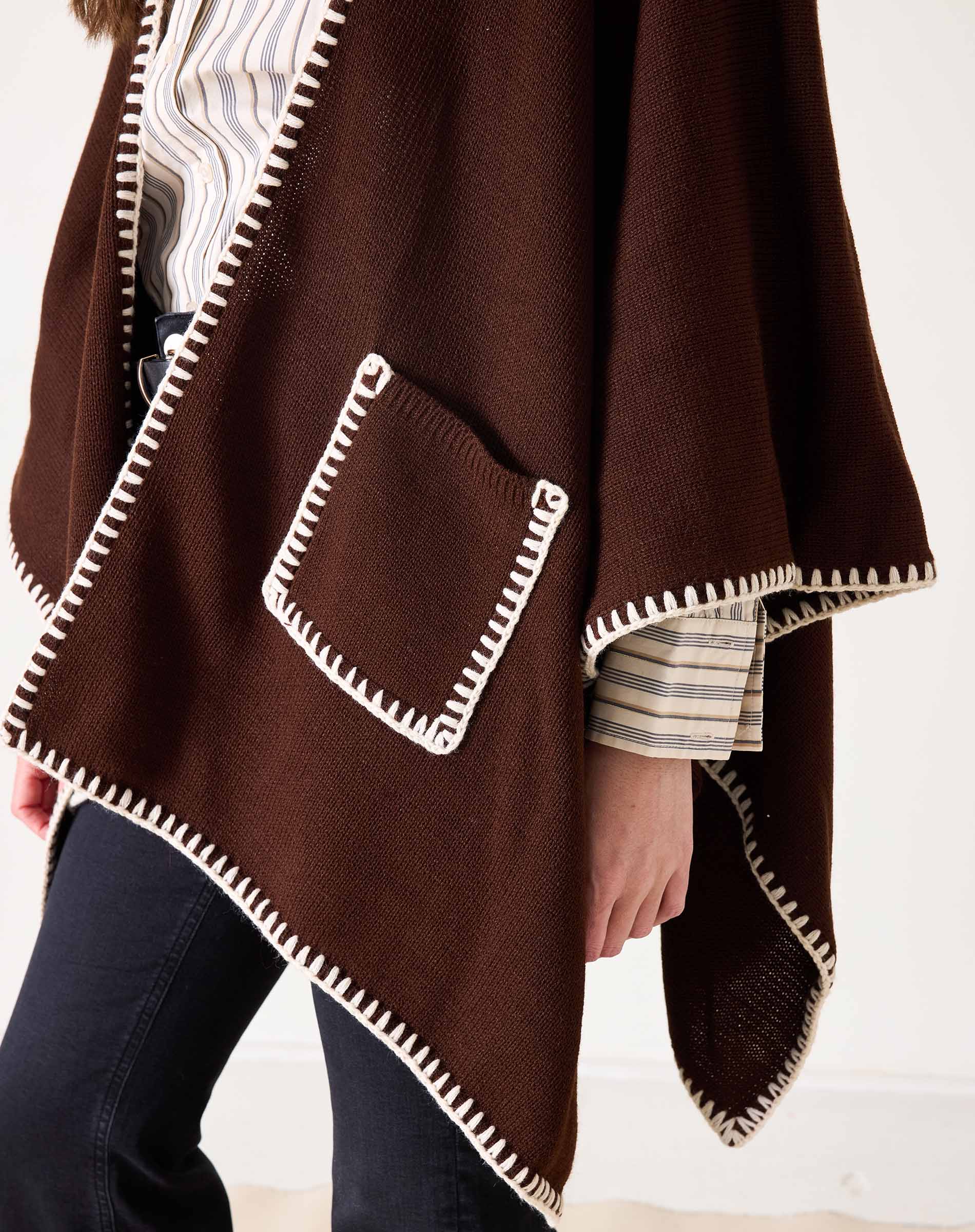 Women's Brown Fall Travel Wrap