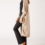 Women's Mink Cashmere Chelsea Travel Kimono Side View