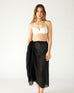 Women's Black Breathable Lightweight Fringe Hem Multi-functional Nellie Travel Wrap Skirt