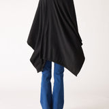 Women's Black Cashmere Lightweight Travel Wrap