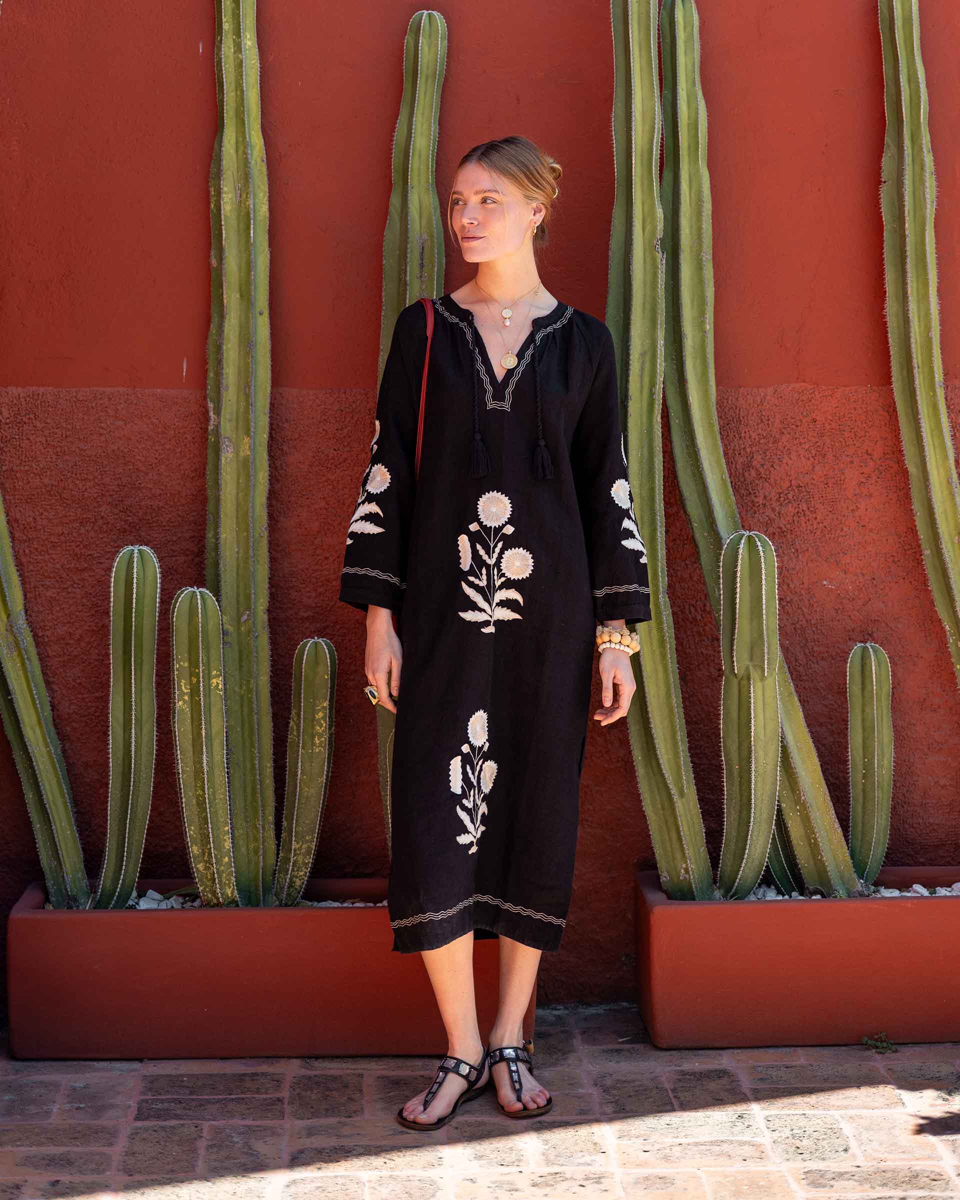 Palermo Embroidered Maxi Dress