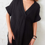 Women's Black Maxi Kaftan Coverup Dress