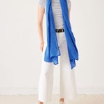 Women's Blue Lightweight Travel Wrap and Scarf