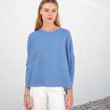 Women's Bright Blue One Sized Slub Tee Everyday Essentials