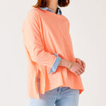 Women's Orange One Sized Slub Tee