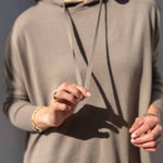 Women's Oversized Hoodie Sweater with Side Slits