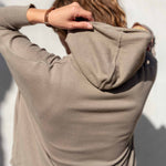 Women's Oversized Hoodie Sweater with Side Slits