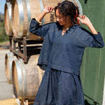 Women's Chambray Skirt Fall Fashion