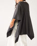 Women's Charcoal Grey Heathered Cashmere Lightweight Travel Wrap Side View