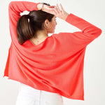 Women's Coral Cashmere One Sized Sweater