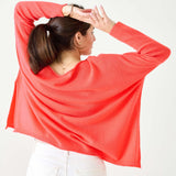 Women's Coral Cashmere One Sized Sweater