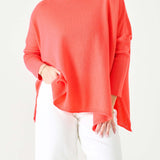 Women's Coral Cashmere One Sized Sweater