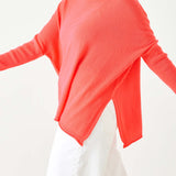Women's Coral Cashmere One Sized Sweater