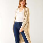 Women's Cream Cashmere Chelsea Travel Kimono Front View 1