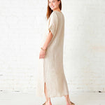 Women's Off White Maxi Kaftan Coverup Dress