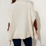 Women's Neutral Oversized Fall Winter Poncho