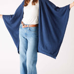 Women's Dark Blue Cashmere Lightweight Travel Wrap