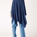 Women's Dark Blue Cashmere Lightweight Travel Wrap