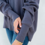 Women's Dark Blue Lightweight Sweater