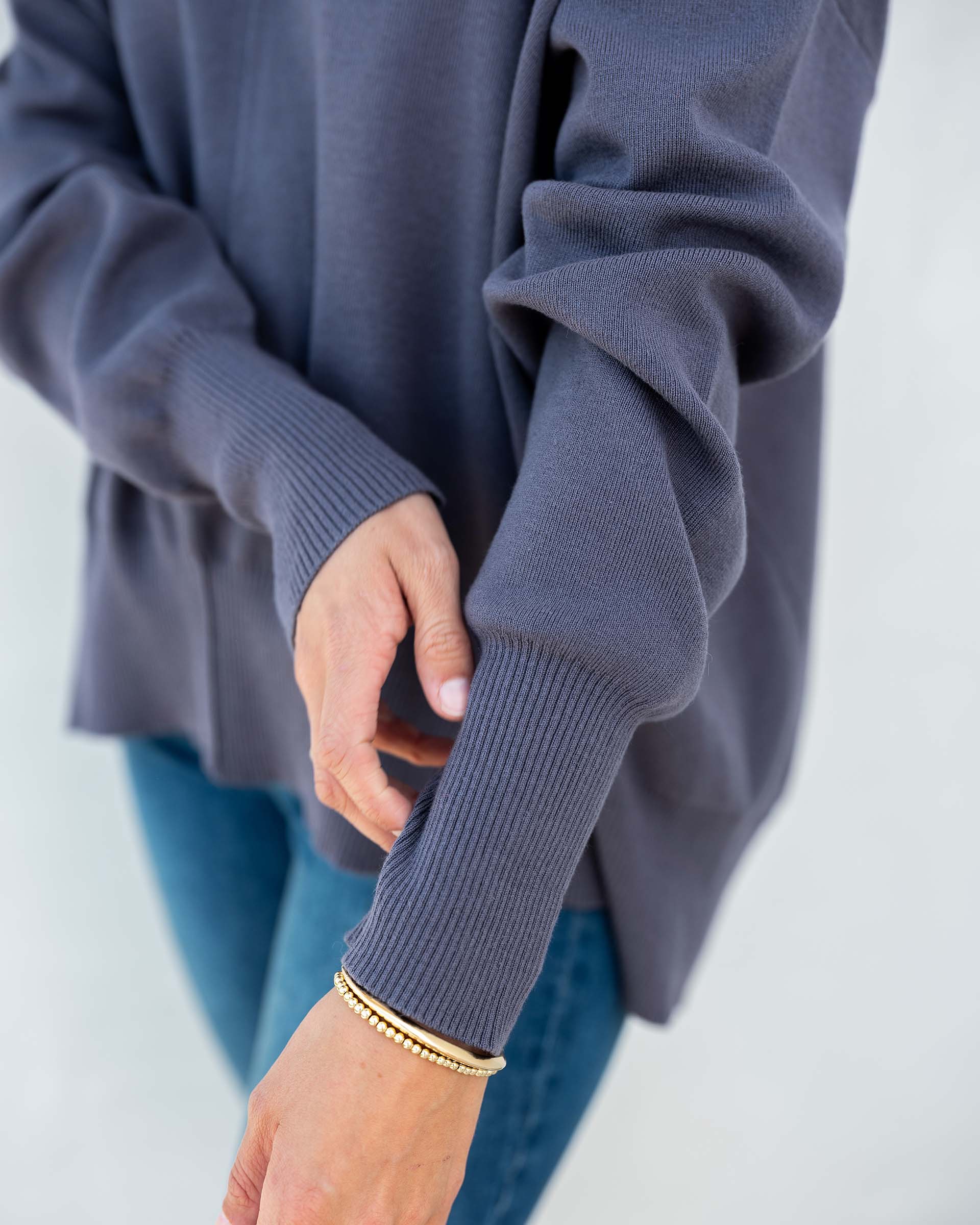 Women's Dark Blue Lightweight Sweater