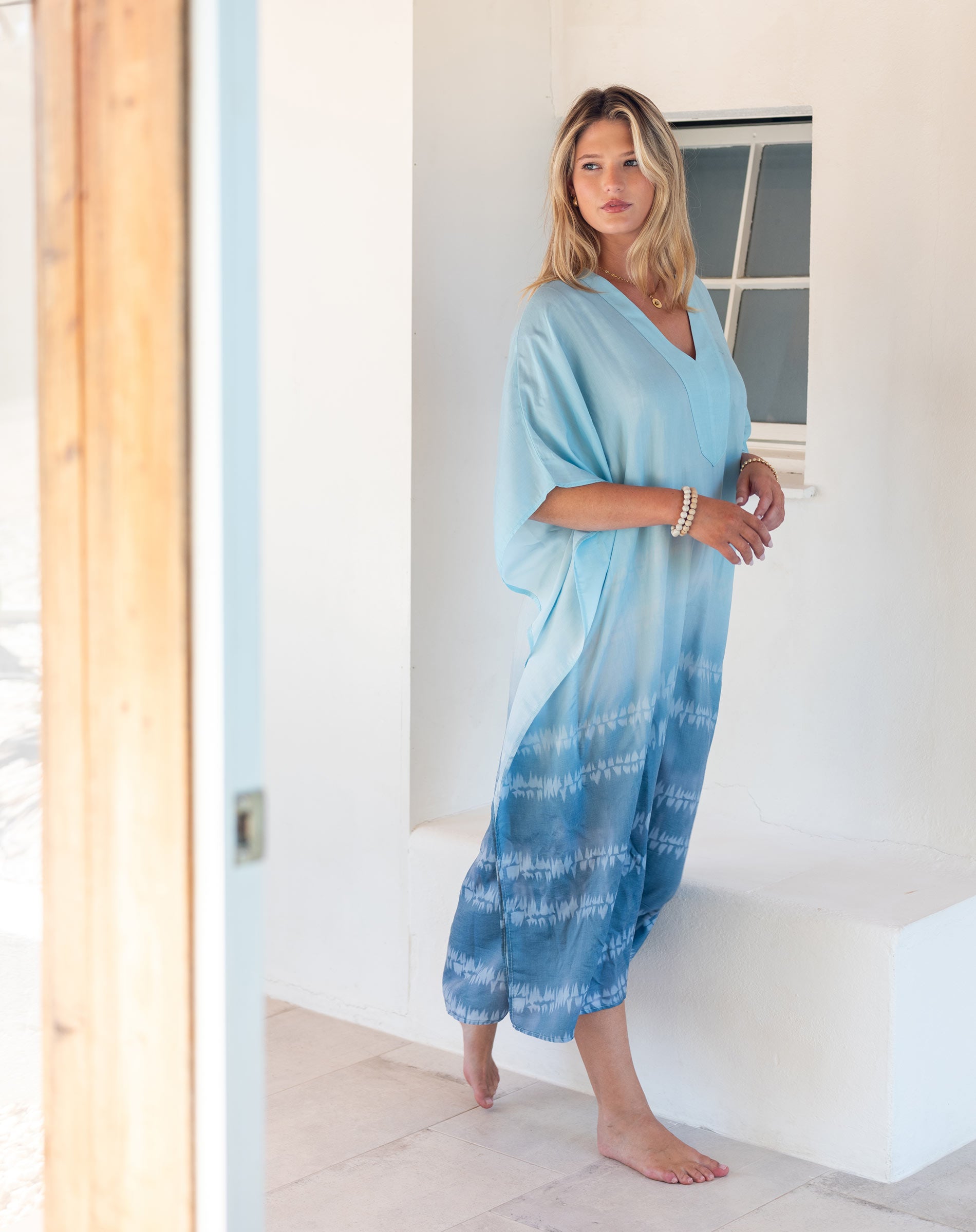 Mersea Women's Palm Springs Kaftan Maxi Dress in Sunset Glow Mersea Women's Palm Springs Kaftan Maxi Dress in Sunset Glow
