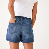Women's Drawstring Jean Shorts