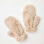 Women's Faux Fur Cozy Mittens With Thumb Holes