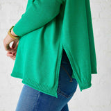 Women's Green Oversized Holiday Sweater