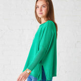 Women's Green Oversized Holiday Sweater