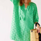 Daisy Eyelet Cover Up