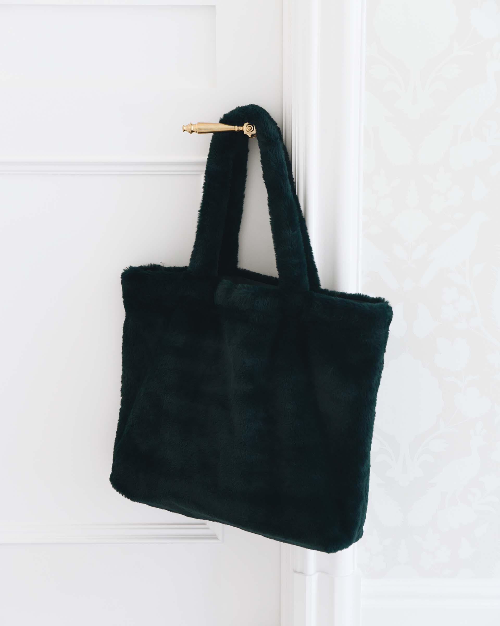 Cozy Cabin Faux Fur Tote