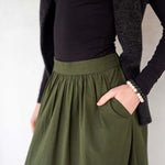 Women's Green Maxi Skirt