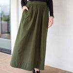 Women's Green Maxi Skirt