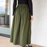 Women's Green Maxi Skirt