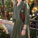 Women's Green Maxi Skirt