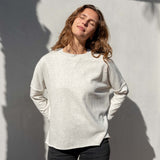 Women's Grey French Terry Crewneck Sweatshirt