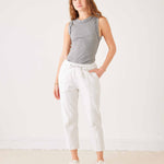 Women's Grey French Terry Jogger With Drawstring