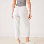 Women's Grey French Terry Jogger With Drawstring