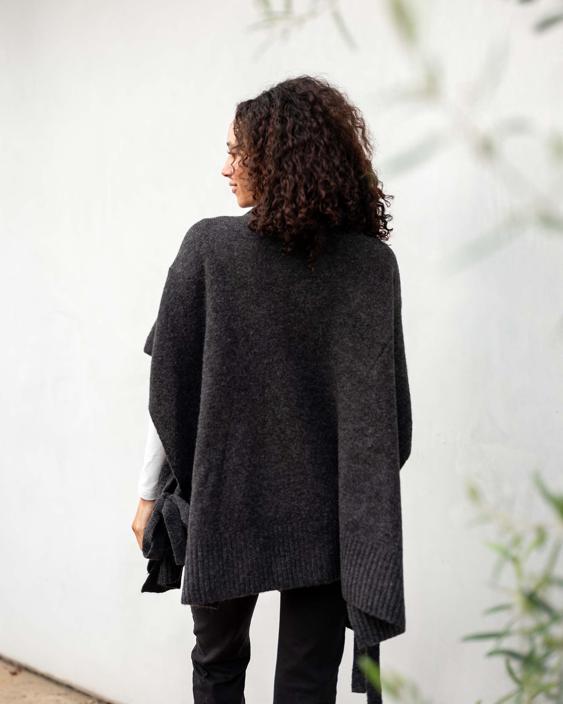 Women's Neutral Oversized Fall Winter Poncho