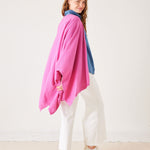 Women's Hot Pink Cashmere Blend Travel Wrap