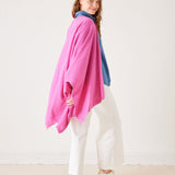 Women's Hot Pink Cashmere Blend Travel Wrap