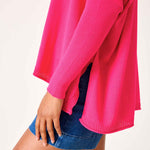 Women's Hot Pink Lightweight Sweater