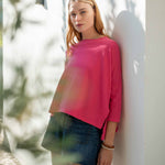 Women's Hot Pink One Sized Slub Tee Everyday Essentials