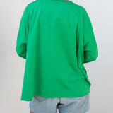 Women's Kelly Green One Sized Slub Tee Everyday Essentials