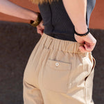 Women's Khaki Wide Leg Pant