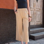 Women's Khaki Wide Leg Pant